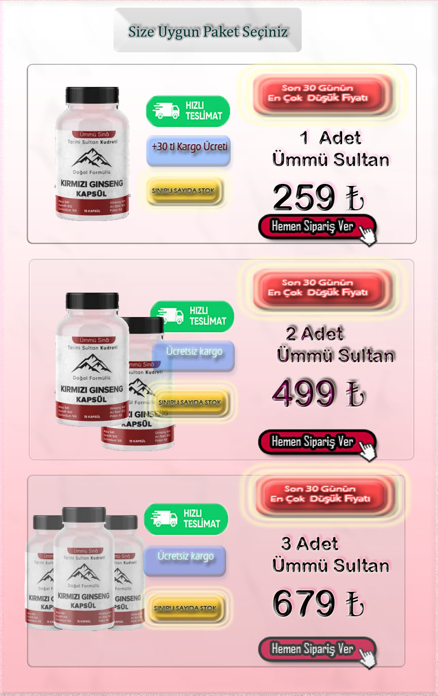 Ümmü Sultan Kırmızı Ginseng Satış Sitesi